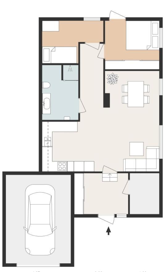 טרומסה Cozy Elegant 2Bedroom Apt W/Parking And Nice View מראה חיצוני תמונה